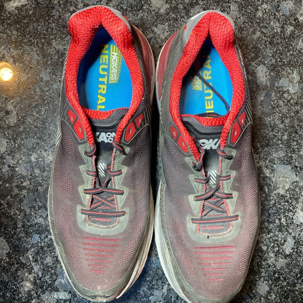 HOKA ONE ONE M Bondi 5 Gray Neutral Running Shoes Men's US 13 Athletic Sports - Picture 12 of 12